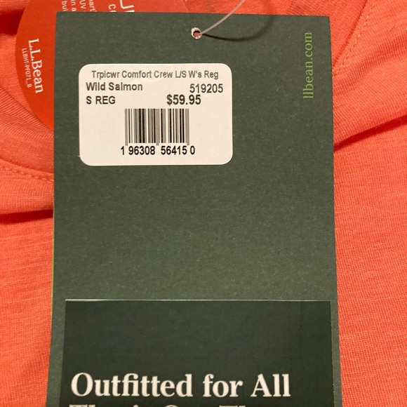 L.L. Bean Tropicwear comfort top women’s size small SUNSMART UPF 50+ brand new! - Picture 4 of 16